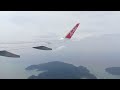 AirAsia Airbus A320-216(WL) windy takeoff at Langkawi International Airport.