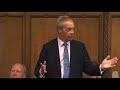 Nigel Farage's first house of commons speech