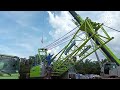 proses pembongkaran gantry boom Zoomlion Crawler Crane 60 ton..#part1