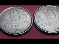 ERROR 2 MONEDAS  CON VARIOS ERRORES DE 10Ctv 1997 BRASIL