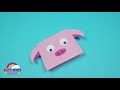 How to Make a Paper Pig Puppet | Paper Craft for Kids