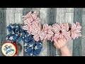 Patriotic Cross Wreath Tutorial ~ Quick & Easy Patriotic Cross Ribbon Wreath DIY