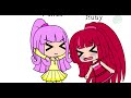 Gacha Life Battle For Dream Island Flower Pencil and Ruby I Will Marry you meme v5