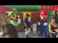 Mario & Luigi FULL Meet and Greet in Super Nintendo World at Universal Studios Hollywood Sept. 2023