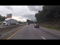 NORTH CAROLINA BACKROADS - Rainy drive from Asheville NC to Tennessee on I26 and I40 - ASMR