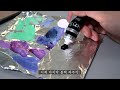 [ENG] Nonrthern Lights acrylic painting tutorial | How to paint aurora with Acrylics