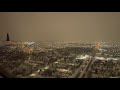 Delta Air Lines (SkyWest) CRJ-900 Night Landing at Chicago O'Hare in a Heavy Snow Storm