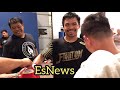 Manny Pacquiao And joe Cortez on double hook punch