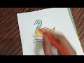 how to draw duck easy/duck drawing easy..