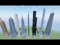 I Built The TALLEST Buildings In The United States in Minecraft!