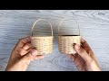 REALISTIC MINI BASKET FROM CARDBOARD | DIY Handmade Cardboard Craft | Best Display Ideas