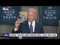 Biden says no taxes for anyone making less than $400,000