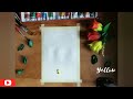 Easy and Simple valentine's Day painting / acrylic tutorial for beginners