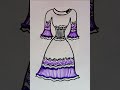 Vestido Morado Negro #diseño #dibujando #dibujar #short #shorys #shorysvideo