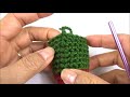 Crochet mini stocking | Christmas ornament | ถักโครเชต์ถุงเท้าคริสต์มาส #Howto #Tutorial