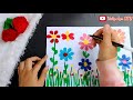 Finger Painting / Cara Menggambar bunga dengan jari tangan