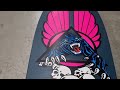 Painting a Santa Cruz Skateboard #4. My Colorway Natas Forbes 1989.