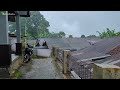 Beautiful Rain Hit my Village in Indonesia || Walking Under Heavy Rain || Sound for Insomnia