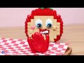 (1 Hour) LEGO Watermelon Collection : Juicy and Sweet Dessert || Stop Motion & Lego Food ASMR