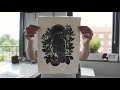 Linocut carving and printing - short film by Maarit Hänninen