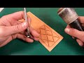 Hand Tooling a Large Basket Weave Pattern