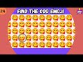 FIND THE ODD EMOJI OUT | odd one out puzzle | Emoji quiz
