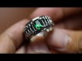 making motorcycle chain ring jewelry design - custom silver ring for men