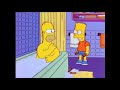 The Simpsons - Bart Hits Homer With Chair