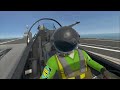 VTOL VR T-55 MILSIM Formation Break and Carrier Landing 3/3