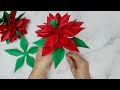 Poinsettia Paper Flower/포인세티아/겨울꽃 만들기/종이꽃 만들기