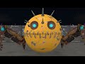 Spider Robot Monster vs Robot-Jet Pacman vs Biped Robot Pacman