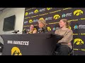 Hear from Caitlin Clark, Lisa Bluder and Kate Martin after Iowa's win over Wisconsin