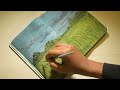 painting in the sketchbook relaxing video!