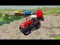 CASE vs RIGI TRAC vs VALTRA PARKOUR TRANSPORT WATER TANK - Farming Simulator 22