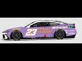 paint scheme concept: Bubba Wallace 2024 mcdonald's GRIMACE SHAKE 23xi racing toyota