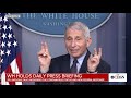 Dr. Anthony Fauci returns to White House press briefing to give update on COVID-19 response