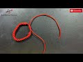 DIY Fast & Easy Good Luck Red Thread Bracelet | How to make Red String Kabbalah Protection Bracelet