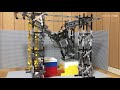 Lego robots with extending arms crossing valleys / MADE IN ABYSS / [munimuni]