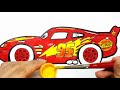 How-to-draw CAPTAIN McQUEEN . CARS 3 LIGHTNING McQUEEN Drawing and Coloring Pages | Tim Tim TV