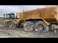 Removing a 17,000 Pound Counterweight - Caterpillar 345B Excavator