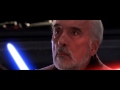 Anakin and Obi-Wan vs Dooku but every time their blades clash I say 