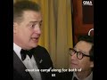 Ke Huy Quan surprises fellow Oscar winner Brendan Fraser backstage l GMA