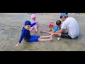 Liburan Bersama Keluarga di Pantai Ancol - Bermain Pasir dan Berenang di Pantai | Seru Banget...