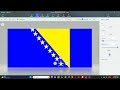 Drawing the Bosnia and Herzegovina flag