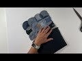 Como hacer un neceser o bolso de mano utilizando restos de jeans viejos