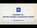 Biden, Harris to host campaign rally in Philadelphia