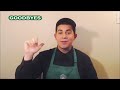 Starbucks Sign Language Vocabulary -  A Partner Tutorial