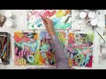 Commission: Working on Multiple Pieces | Abstract Painting