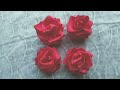 DIY Ribbon Flowers / How to make ribbon flowers / Easy making with needle / Amazing Ribbon Tricks