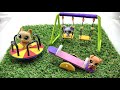 DIY Miniature Doll Mini Playground Swing, Seesaw and Merry Go Round - Really Works!